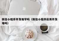 微信小程序开发难学吗（微信小程序应用开发难吗）