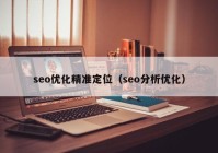 seo优化精准定位（seo分析优化）