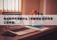 电信软件开发做什么（中国电信 软件开发 工资待遇）