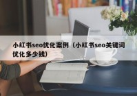 小红书seo优化案例（小红书seo关键词优化多少钱）