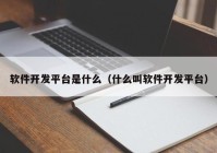 软件开发平台是什么（什么叫软件开发平台）