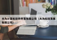 大为计算机软件开发有限公司（大为科技发展有限公司）
