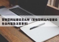 营销型网站建设怎么样（营销型网站内容建设包含内容及注意事项）