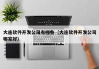 大连软件开发公司有哪些（大连软件开发公司哪家好）