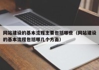 网站建设的基本流程主要包括哪些（网站建设的基本流程包括哪几个方面）